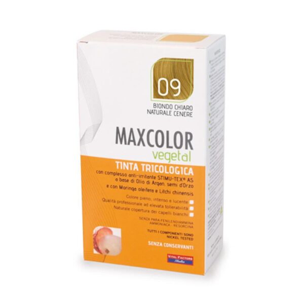 MaxColor Vegetal 09 Biondo Chiaro Naturale Cenere